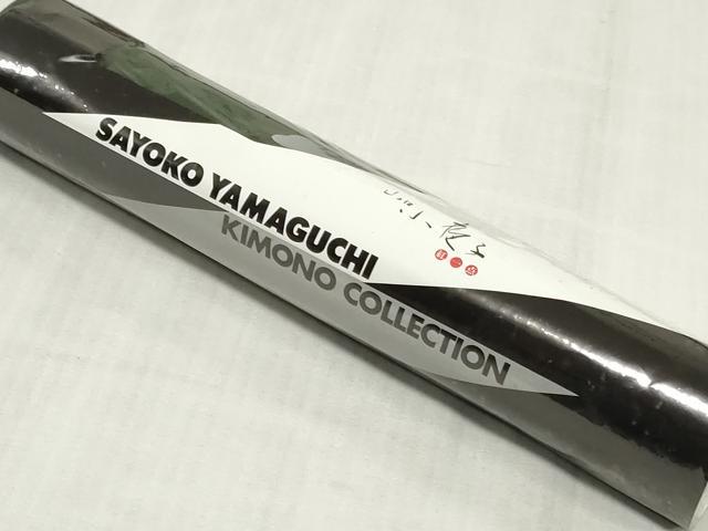 平和屋着物＊夏物 パリコレクション ファッションモデル・デザイナー 山口小夜子 浴衣 反物 着尺 注染 草花文 綿 逸品 未使用 DABJ0943zy