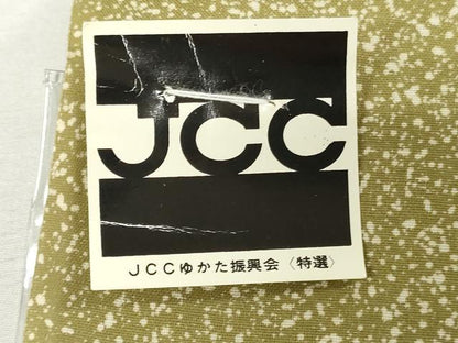 平和屋着物＊夏物　浴衣　反物　着尺　手芸染　桜井幸子　注染　枝椿　逸品　未使用　DABJ0946zy