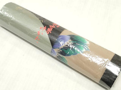 平和屋着物＊夏物　浴衣　反物　着尺　注染　草花文　蜻蛉　トンボ　綿　逸品　未使用　DABJ0950zy
