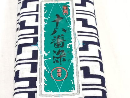 平和屋着物＊夏物　浴衣　反物　着尺　注染　十八番染　幾何学文　綿　逸品　未使用　DABJ0965zy