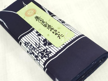 平和屋着物＊夏物　浴衣　反物　着尺　草花間道　綿　逸品　未使用　DABJ0970zy