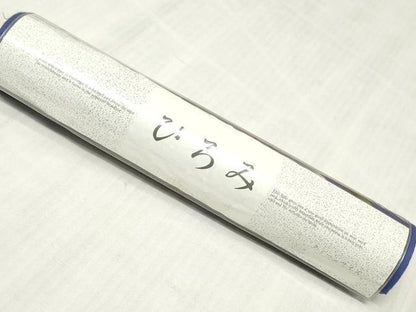 平和屋着物＊夏物　浴衣　反物　着尺　手芸染　草花文　金彩　綿　逸品　未使用　DABJ0990zy