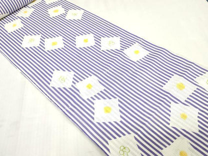 平和屋着物＊夏物　浴衣　反物　着尺　綿絽　冷奴　綿　逸品　未使用　DABJ0994zy