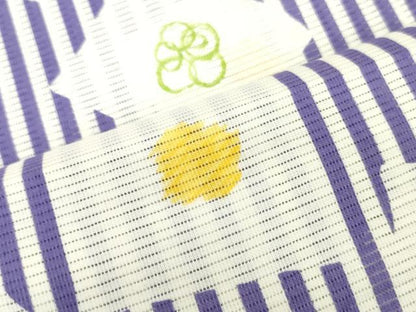 平和屋着物＊夏物　浴衣　反物　着尺　綿絽　冷奴　綿　逸品　未使用　DABJ0994zy