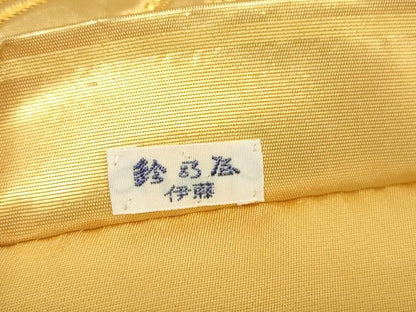 平和屋着物▼六通柄袋帯　老松文　金銀糸　鈴乃屋扱い　正絹　逸品　DABJ1009az