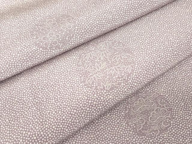 平和屋着物▽江戸小紋　単衣　花丸文　両面染め　正絹　逸品　DABJ1076az