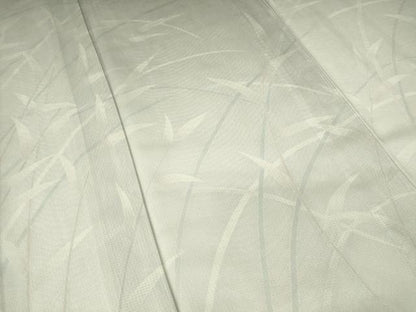 平和屋着物▽訪問着　友禅　無双　紗袷　紗×絽　草葉文　暈し染め　正絹　逸品　DABJ1080az