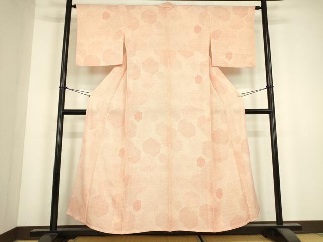 平和屋着物▽内田秀一　江戸小紋　単衣　寄せ小紋柄　正絹　逸品　DABJ1088az