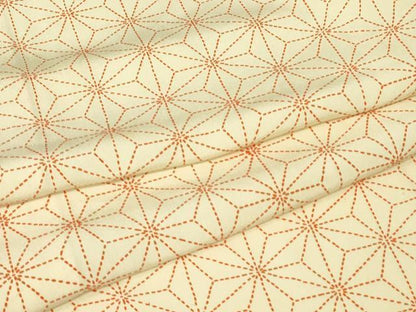 平和屋着物▽上質な小紋　単衣　麻の葉文　正絹　逸品　DABJ1117az