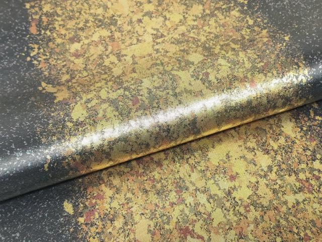平和屋着物▼六通柄袋帯　霞文　金彩　引箔　正絹　逸品　DABJ1184az