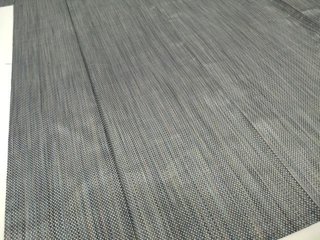 平和屋着物▽上質な紬　単衣　縞　正絹　逸品　DABJ1347az