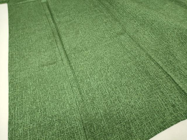 平和屋着物▽上質な小紋　単衣　変わり格子　正絹　逸品　未使用　DABJ1353az