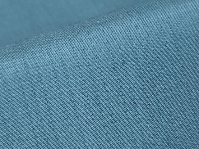 平和屋着物▽上質な紬　単衣　杜若色　正絹　逸品　DABJ1359az