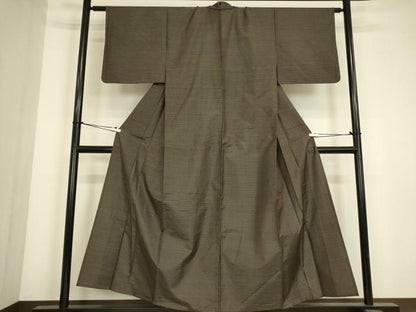 平和屋着物▽本場大島紬　単衣　絣文　正絹　逸品　DABJ1367az