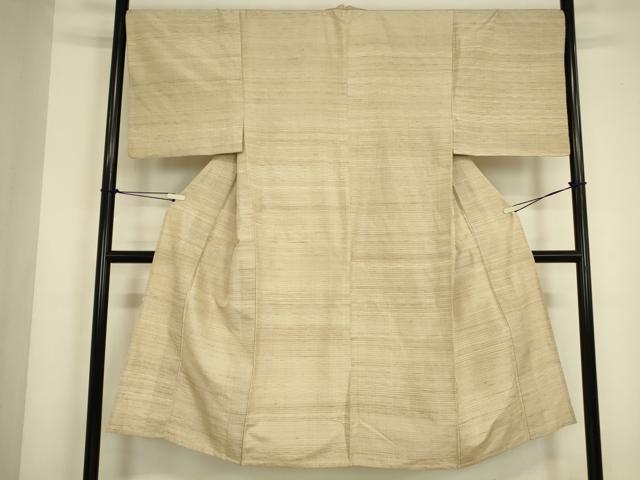 平和屋着物▽男性　単衣　縞　正絹　逸品　DABJ1373