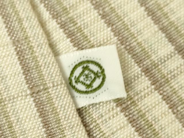 平和屋着物▽男性　単衣　縞　松坂屋扱い　正絹　逸品　DABJ1374az
