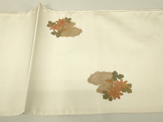 平和屋着物▼中国三大刺繍　スワトウ刺繍　汕頭刺繍　総刺繍　太鼓柄袋帯　雲取り花車文　金彩　正絹　逸品　DABJ1440az
