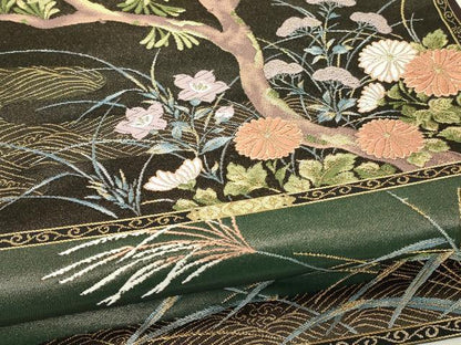 平和屋着物▼つけ帯　唐織　瑞祥琳派百撰　金糸　正絹　逸品　DABJ1447az