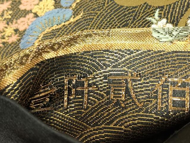 平和屋本店▼六通柄袋帯　壱阡貮佰　本金箔二重　人物風景文　正絹　逸品　DABJ1628az