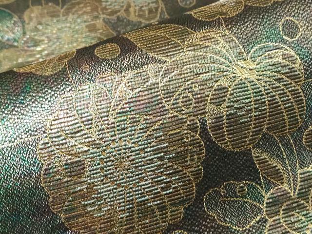 平和屋着物▼六通柄袋帯　辻が花　金糸　さが美扱い　正絹　逸品　DABJ1773az