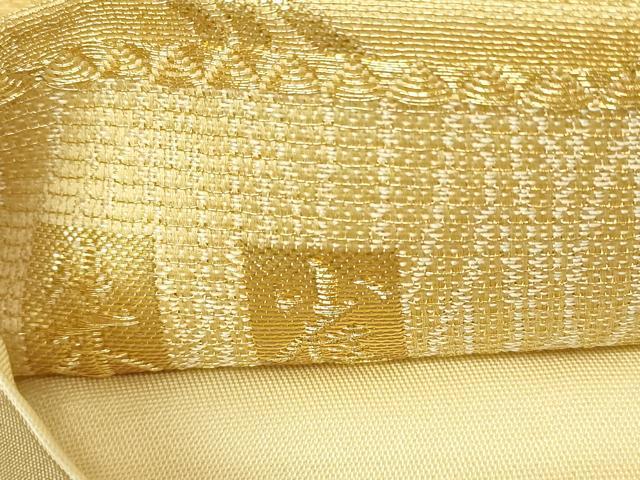 平和屋着物▼六通柄袋帯　琳派百選　朱雀　金糸　正絹　逸品　DABJ1808az