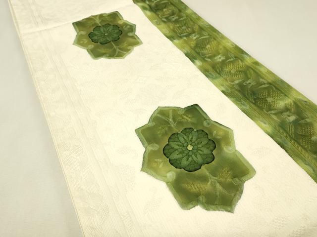 平和屋着物▼全通柄袋帯　花間道　正絹　逸品　DABJ1987az