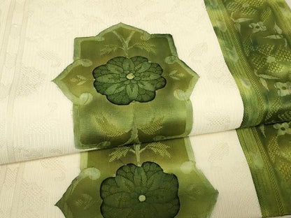 平和屋着物▼全通柄袋帯　花間道　正絹　逸品　DABJ1987az