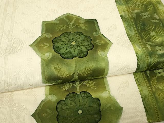 平和屋着物▼全通柄袋帯　花間道　正絹　逸品　DABJ1987az