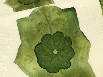 平和屋着物▼全通柄袋帯　花間道　正絹　逸品　DABJ1987az