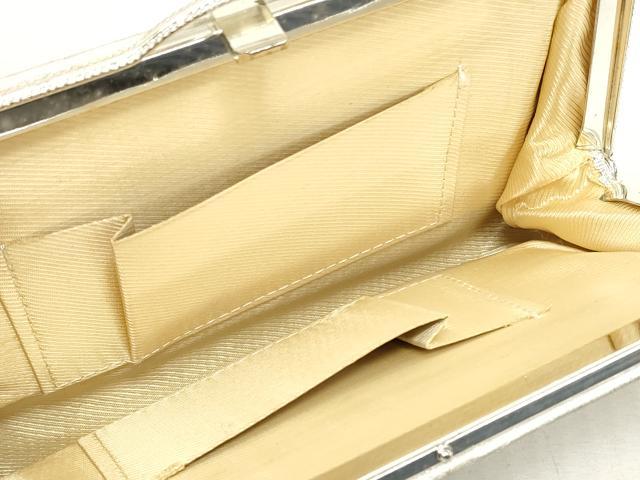 平和屋着物▼和装小物　和装バッグまとめて3点　ハンドバッグ　クラッチ　佐賀錦　草葉文　紗綾形箔散らし文　金銀糸　逸品　DABJ2013xg