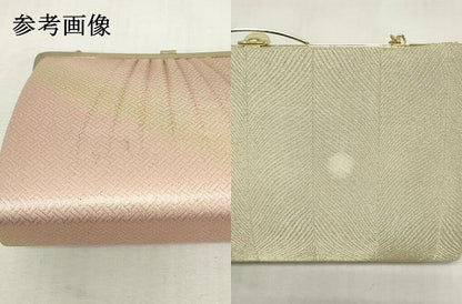 平和屋着物▼和装小物　和装バッグまとめて3点　ハンドバッグ　クラッチ　佐賀錦　扇面草花文　地紙重ね霞文　金銀糸　逸品　DABJ2017xg