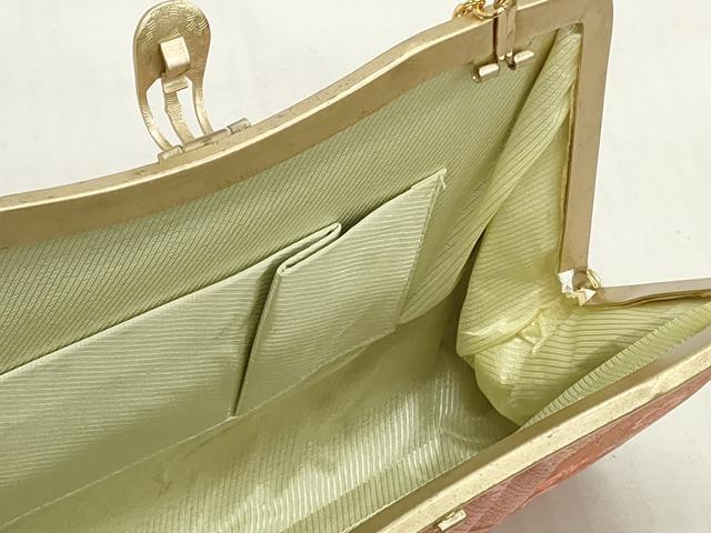 平和屋着物▼和装小物 和装バッグまとめて3点 ハンドバッグ クラッチ 佐賀錦 花蝶文 吉祥扇面花文 金銀糸 逸品 DABJ2019xg