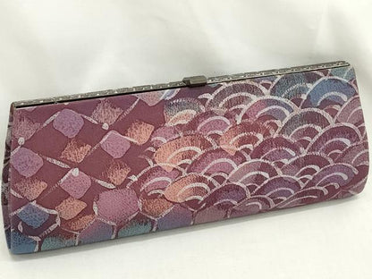 平和屋着物▼和装小物　和装バッグまとめて4点　ハンドバッグ　クラッチ　がま口　本場大島紬　9マルキ　菱花文　青海波　逸品　DABJ2023xg
