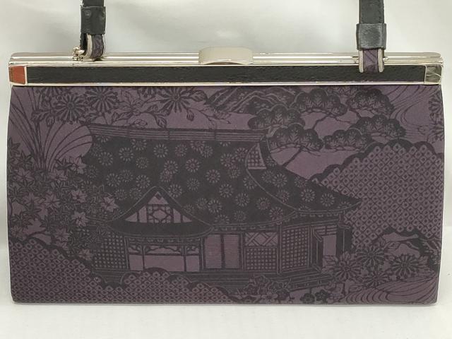 平和屋着物▼和装小物　和装バッグまとめて4点　ハンドバッグ　クラッチ　風景文　吉祥文様　草花間道　逸品　DABJ2025xg