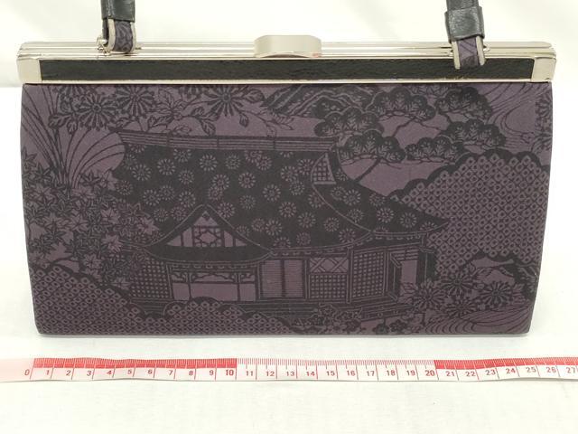平和屋着物▼和装小物　和装バッグまとめて4点　ハンドバッグ　クラッチ　風景文　吉祥文様　草花間道　逸品　DABJ2025xg