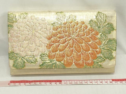 平和屋着物▼和装小物　和装バッグまとめて4点　ハンドバッグ　クラッチ　佐賀錦　草花文　花唐草文　金銀糸　逸品　DABJ2026xg