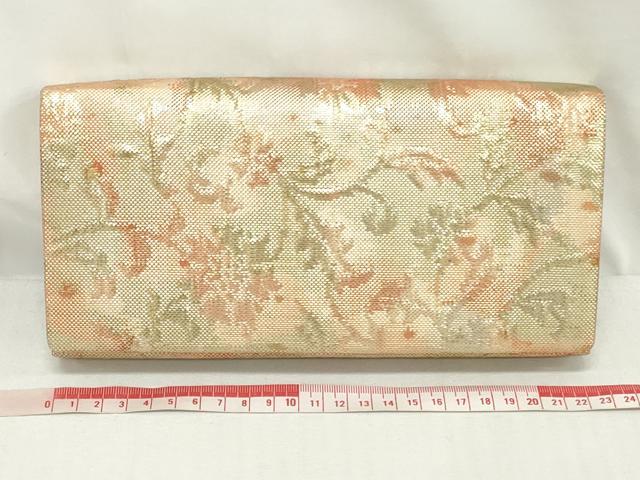 平和屋着物▼和装小物　和装バッグまとめて4点　ハンドバッグ　佐賀錦　花唐草文　菱花文　金糸　逸品　DABJ2027xg