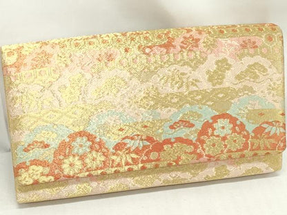 平和屋着物▼和装小物　和装バッグまとめて4点　ハンドバッグ　佐賀錦　亀甲鳳凰花文　雲取り笹竹文　立波文　金銀糸　逸品　DABJ2029xg