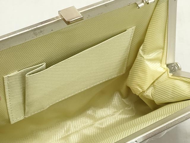 平和屋着物▼和装小物 和装バッグまとめて3点 ハンドバッグ クラッチ 佐賀錦 立波片輪車花文 地紙重ね草花文 金銀糸 逸品 DABJ2034xg