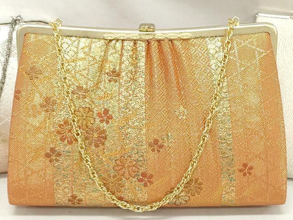 平和屋着物▼和装小物　和装バッグまとめて3点　ハンドバッグ　クラッチ　佐賀錦　草花文　流水文　金銀糸　逸品　DABJ2036xg