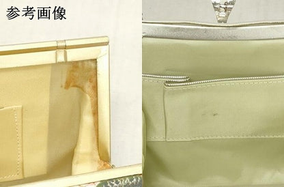 平和屋着物▼和装小物　和装バッグまとめて3点　ハンドバッグ　クラッチ　佐賀錦　御所車花文　箔散らし　金銀糸　逸品　DABJ2037xg