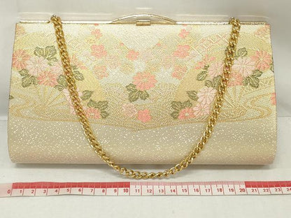 平和屋着物▼和装小物 和装バッグまとめて3点 ハンドバッグ クラッチ 佐賀錦 雪輪御所車草花文 吉祥流水扇面花文 金銀糸 逸品 DABJ2046xg