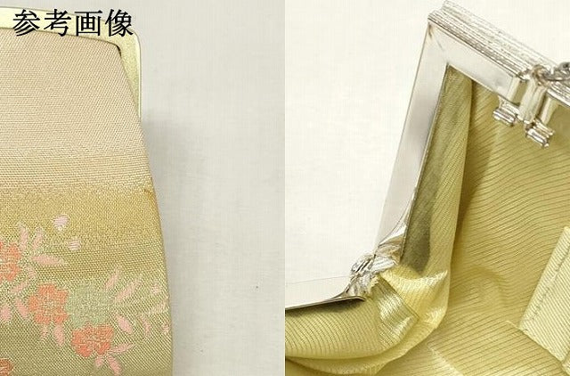 平和屋着物▼和装小物　和装バッグまとめて3点　ハンドバッグ　クラッチ　佐賀錦　遠山枝松文　草花文　金銀糸　逸品　DABJ2047xg