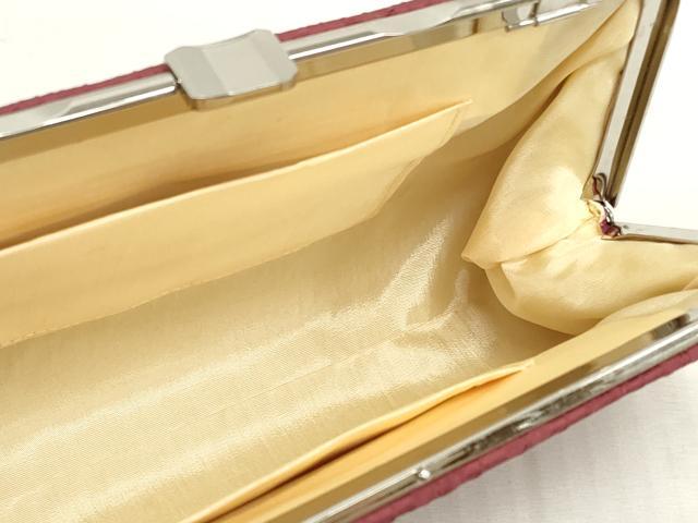 平和屋着物▼和装小物　和装バッグまとめて3点　ハンドバッグ　クラッチ　佐賀錦　草花文　矢羽文　金銀糸　逸品　DABJ2055xg