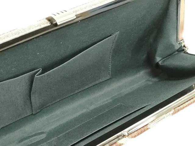 平和屋着物▼和装小物　和装バッグまとめて4点　ハンドバッグ　クラッチ　佐賀錦　流水文　草葉文　金糸　逸品　DABJ2058xg