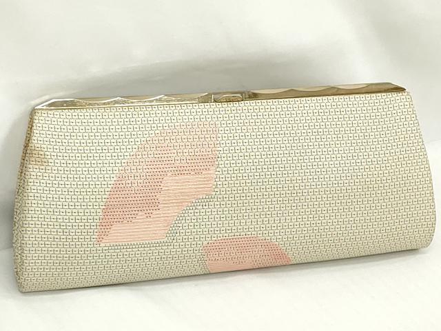 平和屋着物▼和装小物　和装バッグまとめて4点　ハンドバッグ　クラッチ　本場大島紬　地紙文　格子　幾何学文　逸品　DABJ2061xg