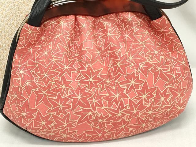 平和屋着物▼和装小物　和装バッグまとめて4点　ハンドバッグ　クラッチ　楓文　流水文　絞り　逸品　DABJ2066xg