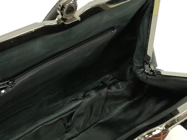 平和屋着物▼和装小物　和装バッグまとめて3点　ハンドバッグ　クラッチ　草花文　変わり格子　逸品　DABJ2070xg