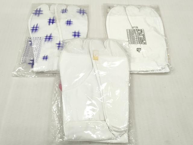 平和屋着物▼和装小物　足袋まとめて10点　白足袋　福助足袋　ストレッチ足袋　22.0cm〜24.5cm　逸品　未使用　DABJ2085xg