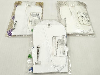 平和屋着物▼和装小物 足袋まとめて10点 男性(女性)白足袋 カラー足袋 黒朱子 福助足袋 ストレッチ足袋 25.0cm～26.5cm 未使用 DABJ2091xg